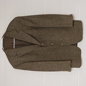 Ermengildo Zegna Made in Switzerland Wool Tweed Sport Coat Suit Jacket Lined
